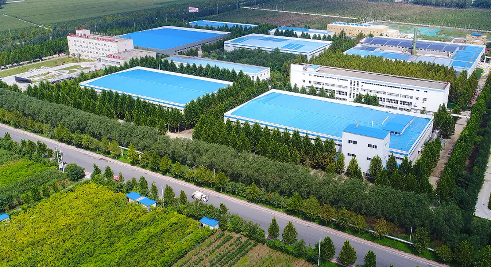 Aerial view of the Nutranexa campus in Shandong, China